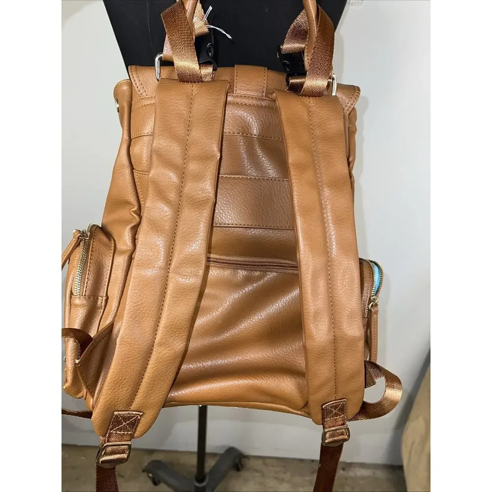 MOMINSIDE Diaper Bag Backpack, Diaper Bags Baby Diaper Bag 13 Pockets Leather...